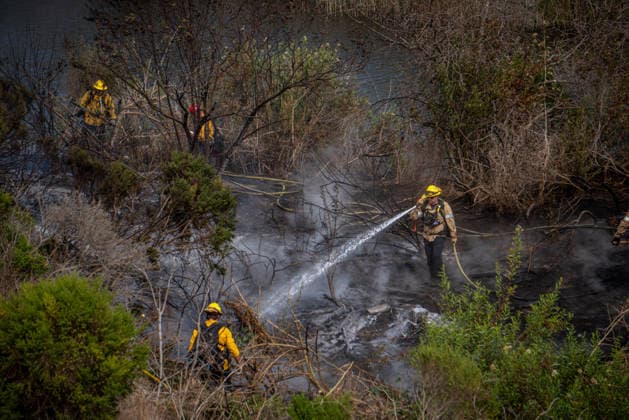 USA, wildfires in California