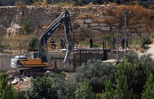 Middle East conflict, West Bank, demolition of Palestinian buildings in Bethlehem