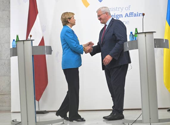 Ukraine: Baiba Braze, Foreign Minister of the Republic of Latvia, in Kyiv for talks