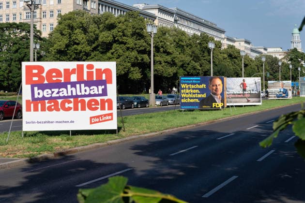 2026 Berlin House of Representatives election, election posters