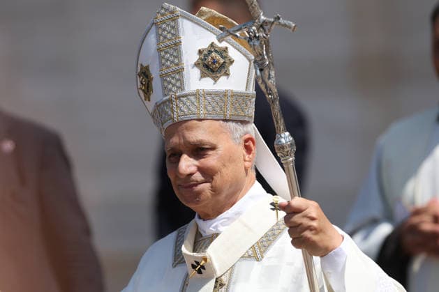 Italy, Pope Leo XIV at the Franciscan Youth Meeting in Assisi