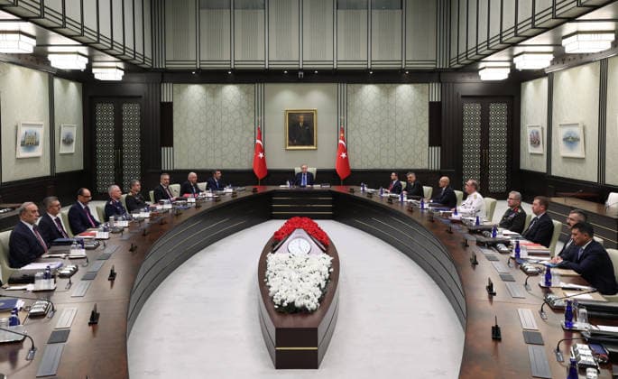 Turkey: Recep Tayyip Erdogan chairs a meeting of the National Security Council in Ankara