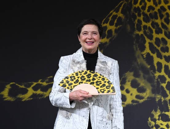 Locarno Film Festival, Isabella Rossellini at the Excellence Award photocall