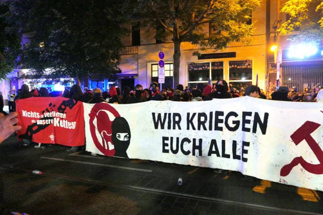 Berlin: Demonstration against the far right in Prenzlauer Berg