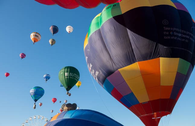 United Kingdom, opening of the International Balloon Fiesta in Bristol