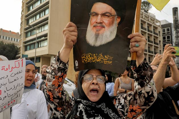 War in the Middle East, Lebanon, protest in Beirut against negotiations between Israel and Lebanon