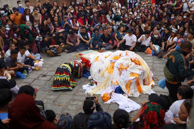 Nepal: Funeral service for Pur Bahadur Gurung in Kathmandu