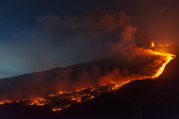 Italy: Mount Etna in Sicily has erupted