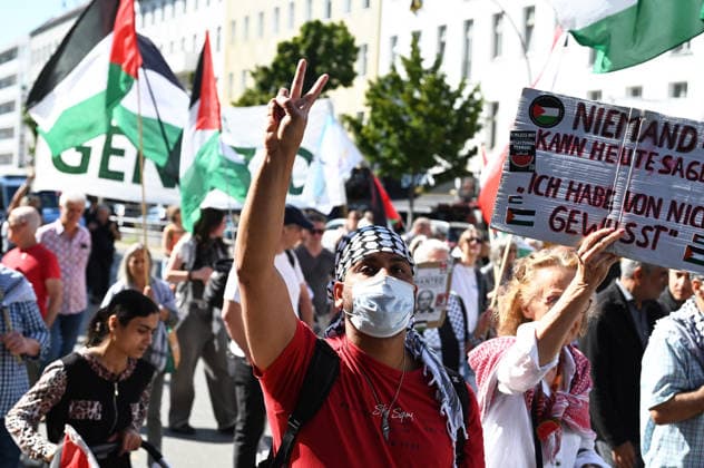 Berlin, pro-Palestinian demonstration