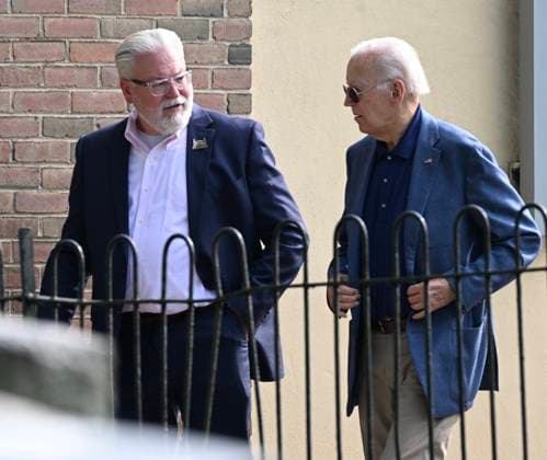 USA: Joe Biden attends a church service in Wilmington