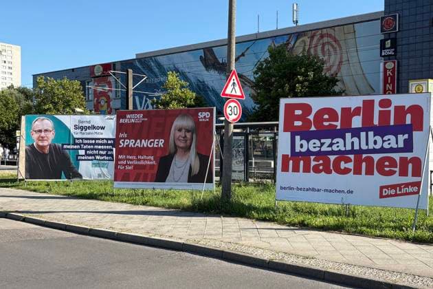 Berlin House of Representatives election, posters