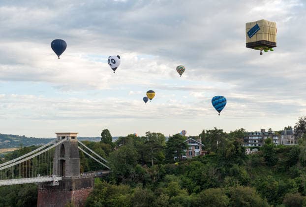 United Kingdom, Hot-air Balloon Festival in Bristol