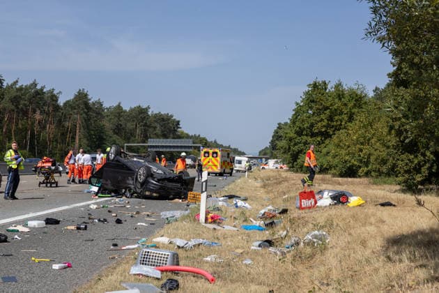 Hesse, accident on the A3 near Seligenstadt