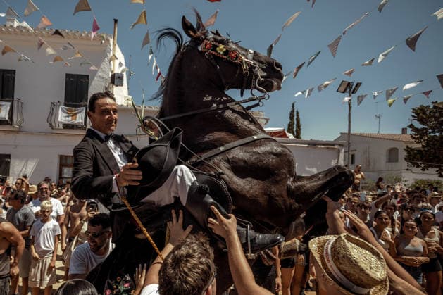 Spain, Sant Gaieta Festival in Llucmacanes, Menorca