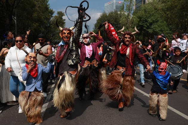 Mexico, World Day of Indigenous Peoples in Mexico City
