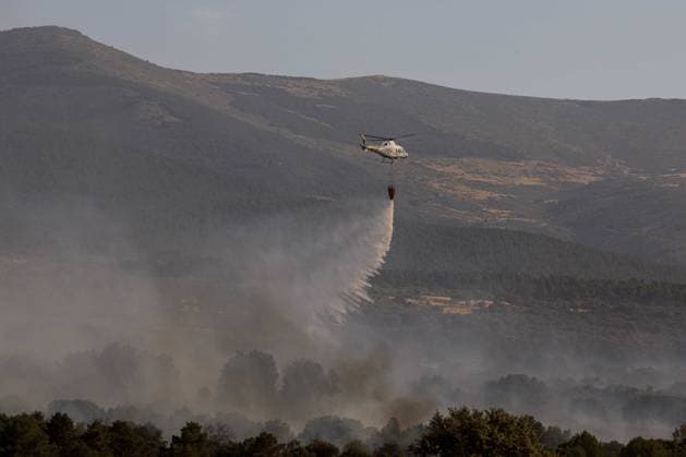 Spain, wildfires in Revenga, Castile and León province
