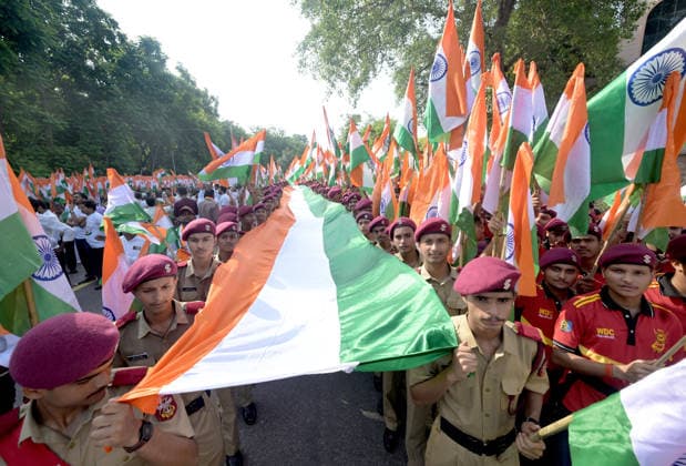 India, ceremony ahead of Independence Day in Lucknow