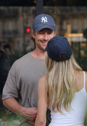 Celebrity: Glen Powell with his girlfriend Michelle Randolph in Paris