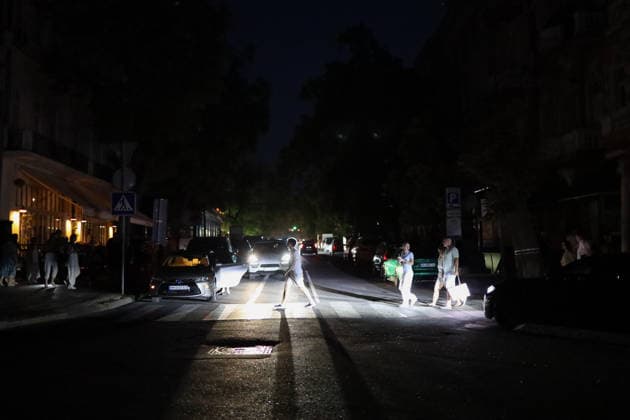 War in Ukraine, power cut in Odessa