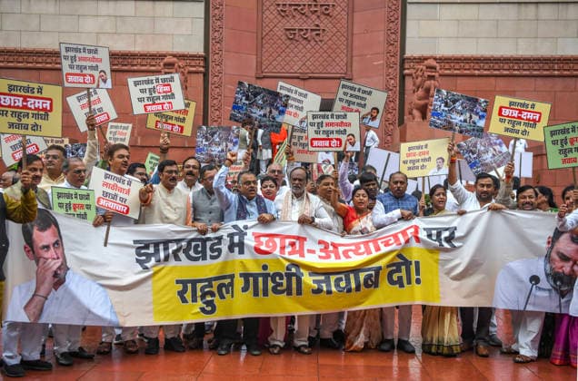 India, student protest in Ranchi
