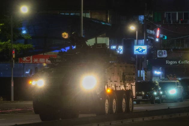 Taiwan, Han Kuang military exercise in Taipei
