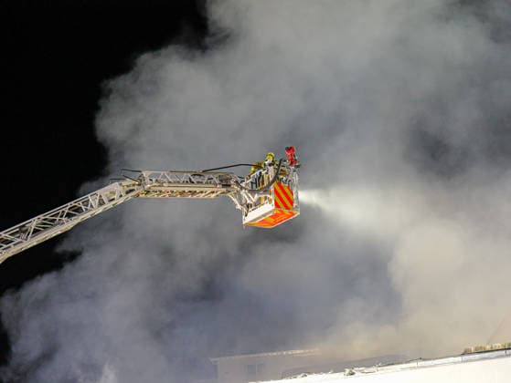 Hanover, fire in a warehouse