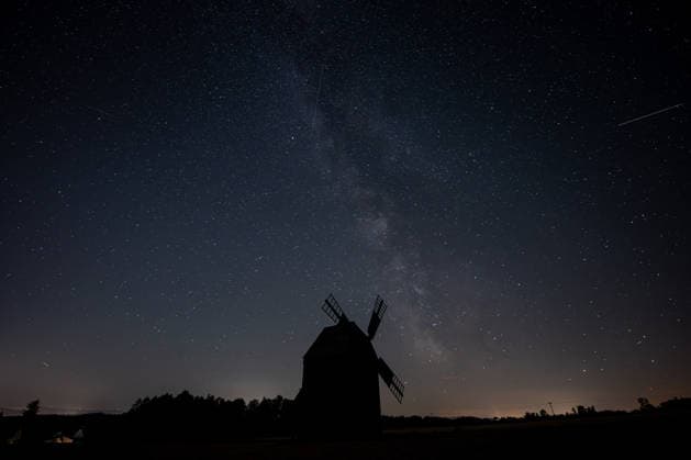 Czech Republic, Perseids over Bilovec
