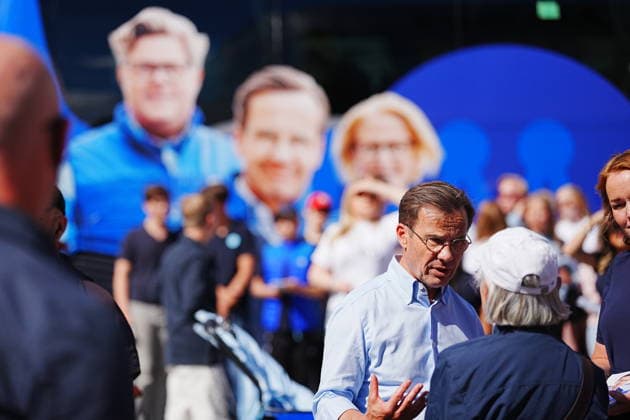 Sweden: Ulf Kristersson’s election campaign in Uppsala