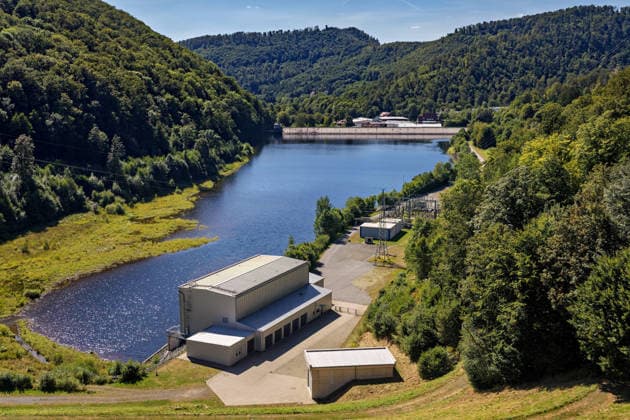 Lower Saxony, Summer scenes from the Oder Valley Dam in the Harz Mountains