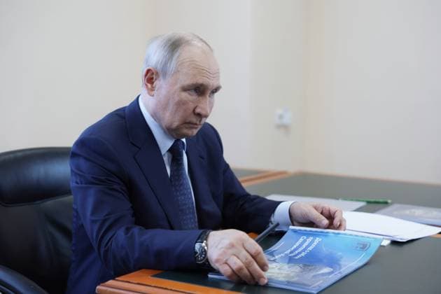 Vladimir Putin visits the Kuril Islands, which are claimed by Japan