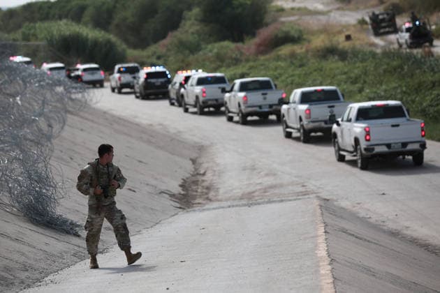USA: Joint security exercise between Mexico and the USA on the border near El Paso and Ciudad Juárez