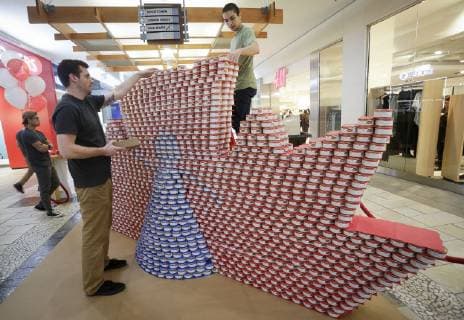 Canada, stacking event Canstruction in Vancouver
