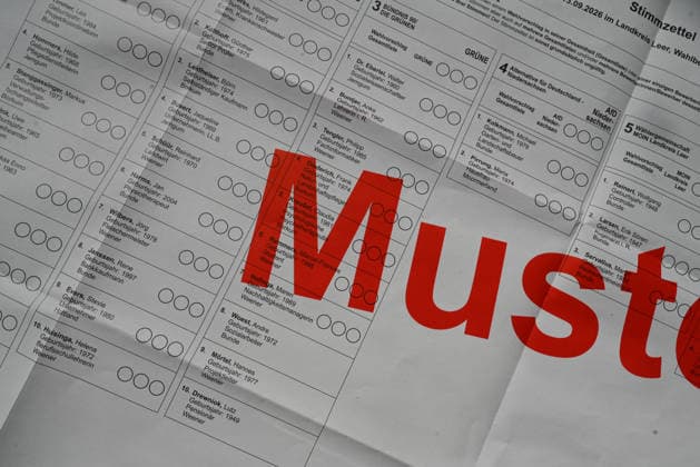 Local elections in Lower Saxony: Leer district must reprint 27,500 faulty ballot papers