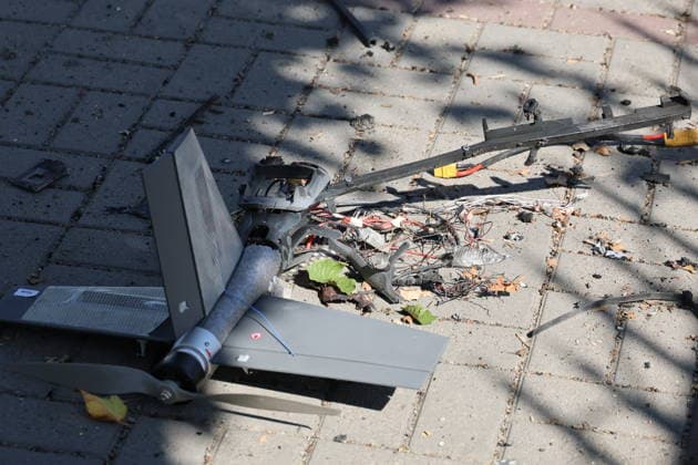 War in Ukraine: drone debris found following an attack in Melitopol