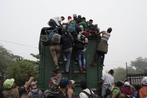 Migrants from Central America in Mexico