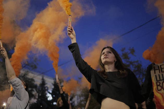 Ukraine: Protests in Kharkiv against the dismissal of Defence Minister Mykhailo Fedorov