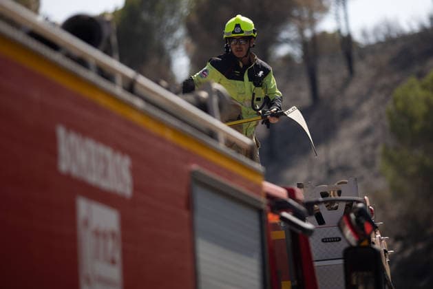 Spain, wildfire in Niebla, Huelva province