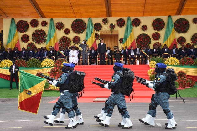 Republic of the Congo, parade to mark the 66th anniversary of independence in Brazzaville