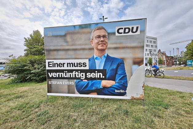 Berlin, election posters for the Berlin House of Representatives election