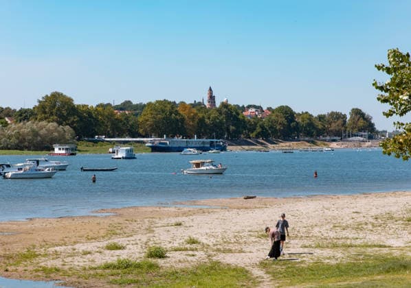 Serbia: Low water levels on the Danube near Belgrade