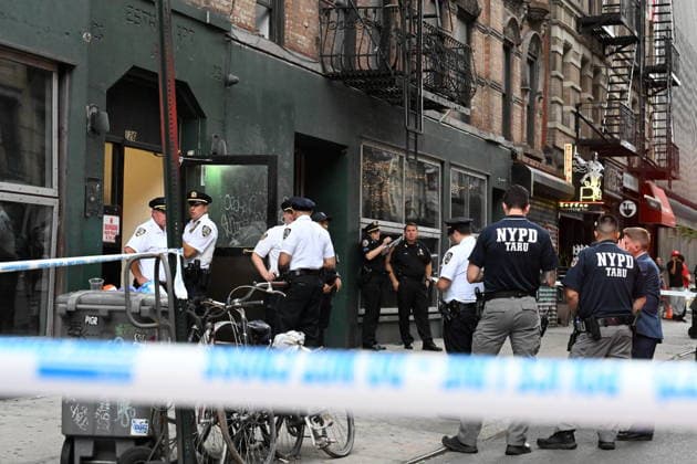 USA: Police operation following a knife attack in Manhattan
