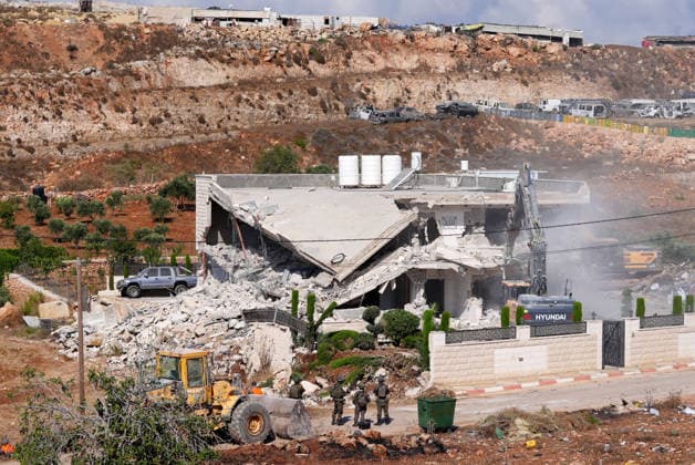 Middle East conflict, demolition of a residential building in East Jerusalem