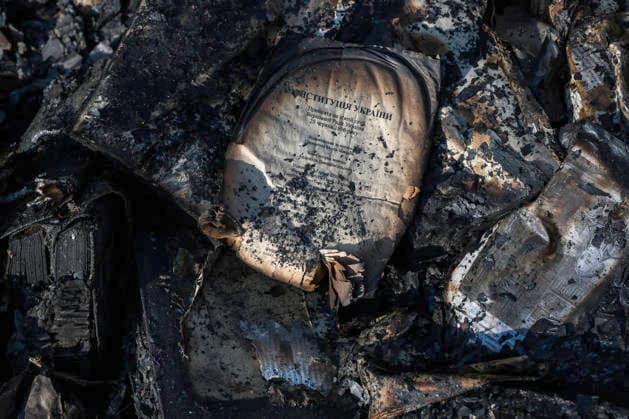War in Ukraine: Damage following a Russian drone attack on Kyiv