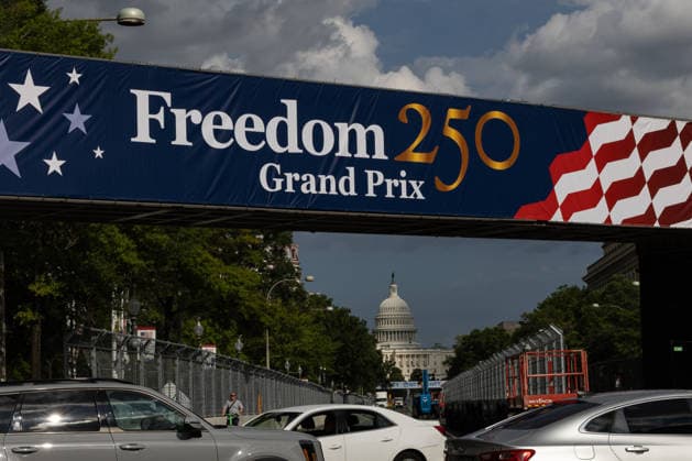 USA: Preparations for the Freedom 250 Grand Prix in Washington