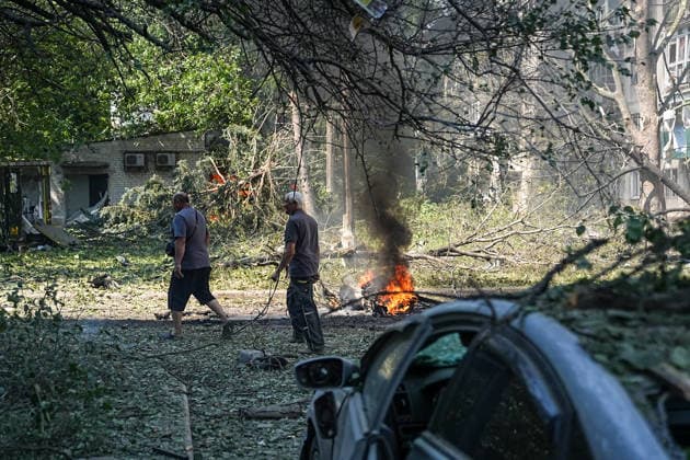 War in Ukraine: Destruction following Russian attack on Kramatorsk