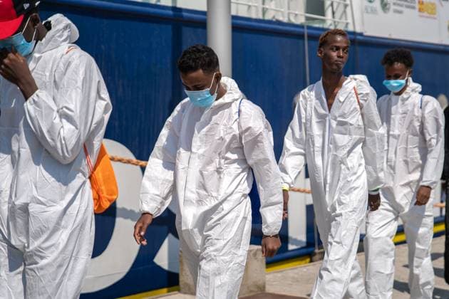Italy: The rescue ship Humanity 1 arrives at the port of Ravenna