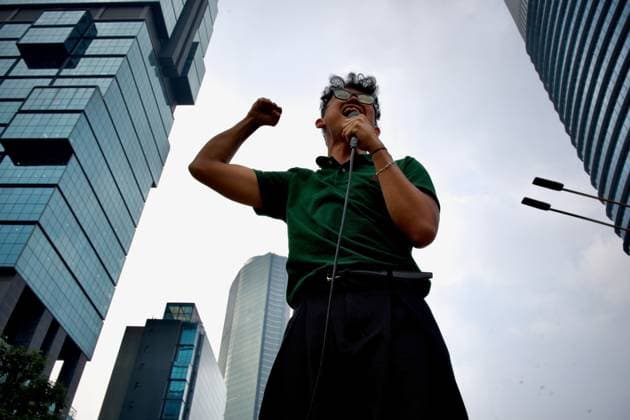 Indonesia, student protest in Jakarta