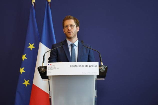 Paris, press conference following a cyberattack on the French tax authority
