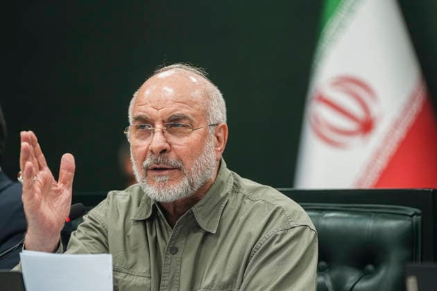 Iran: Mohammad Bagher Ghalibaf during a meeting in Tehran
