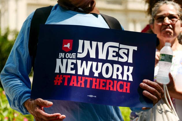 New York, ‘Tax the Rich’ rally